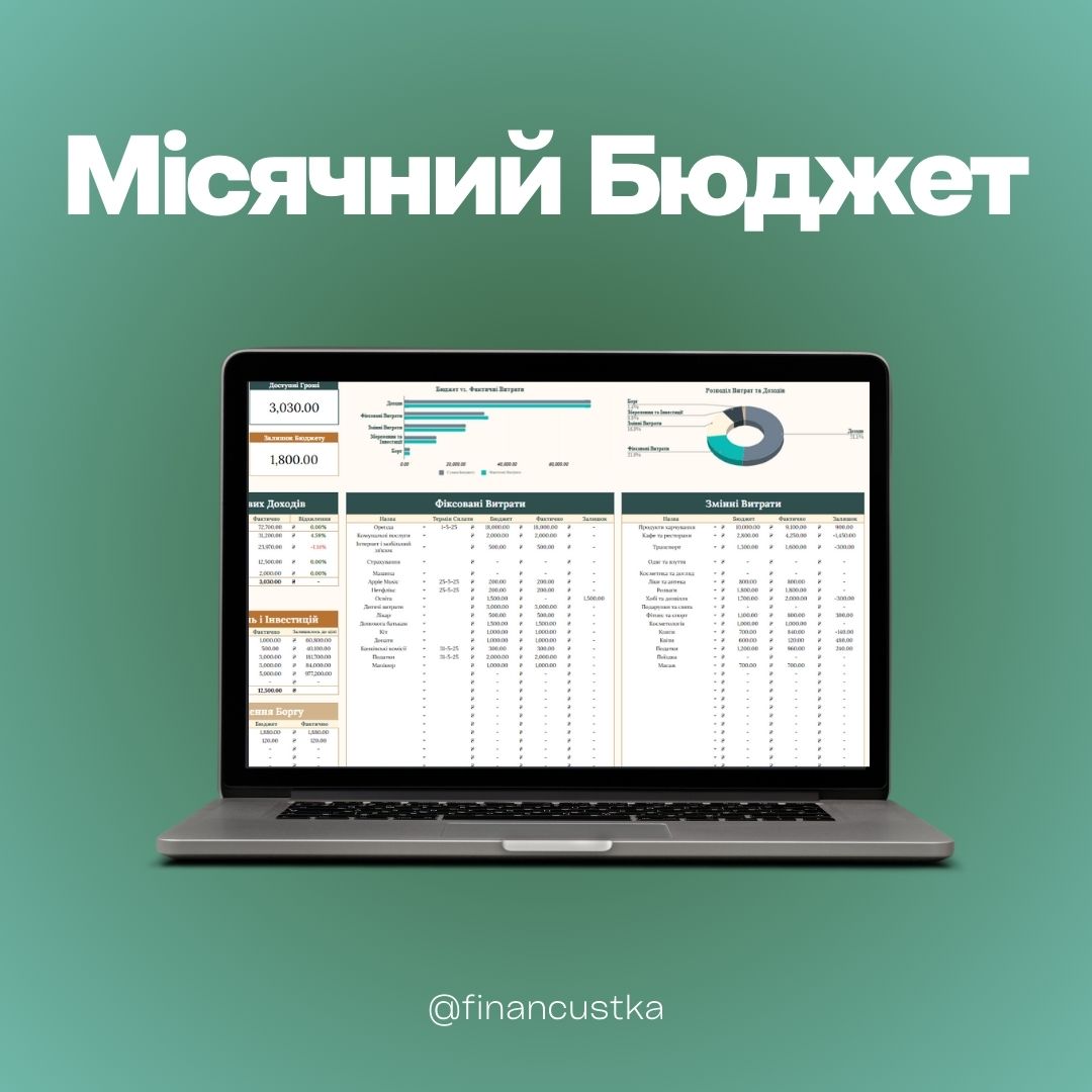 Місячний Бюджет
